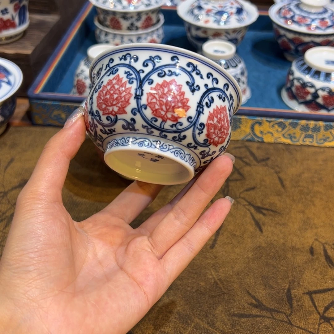 摆件景德镇陶瓷茶器百宝箱