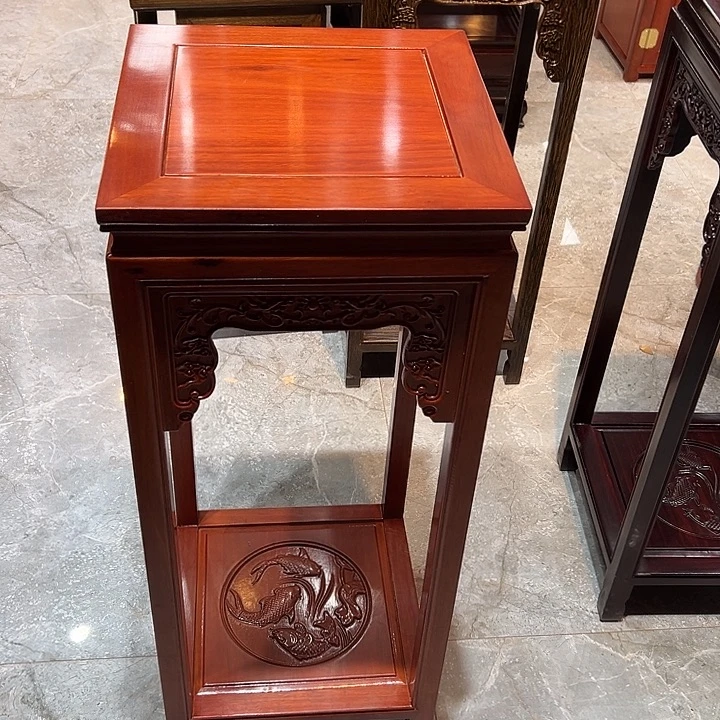 如***美架子花梨木类花架