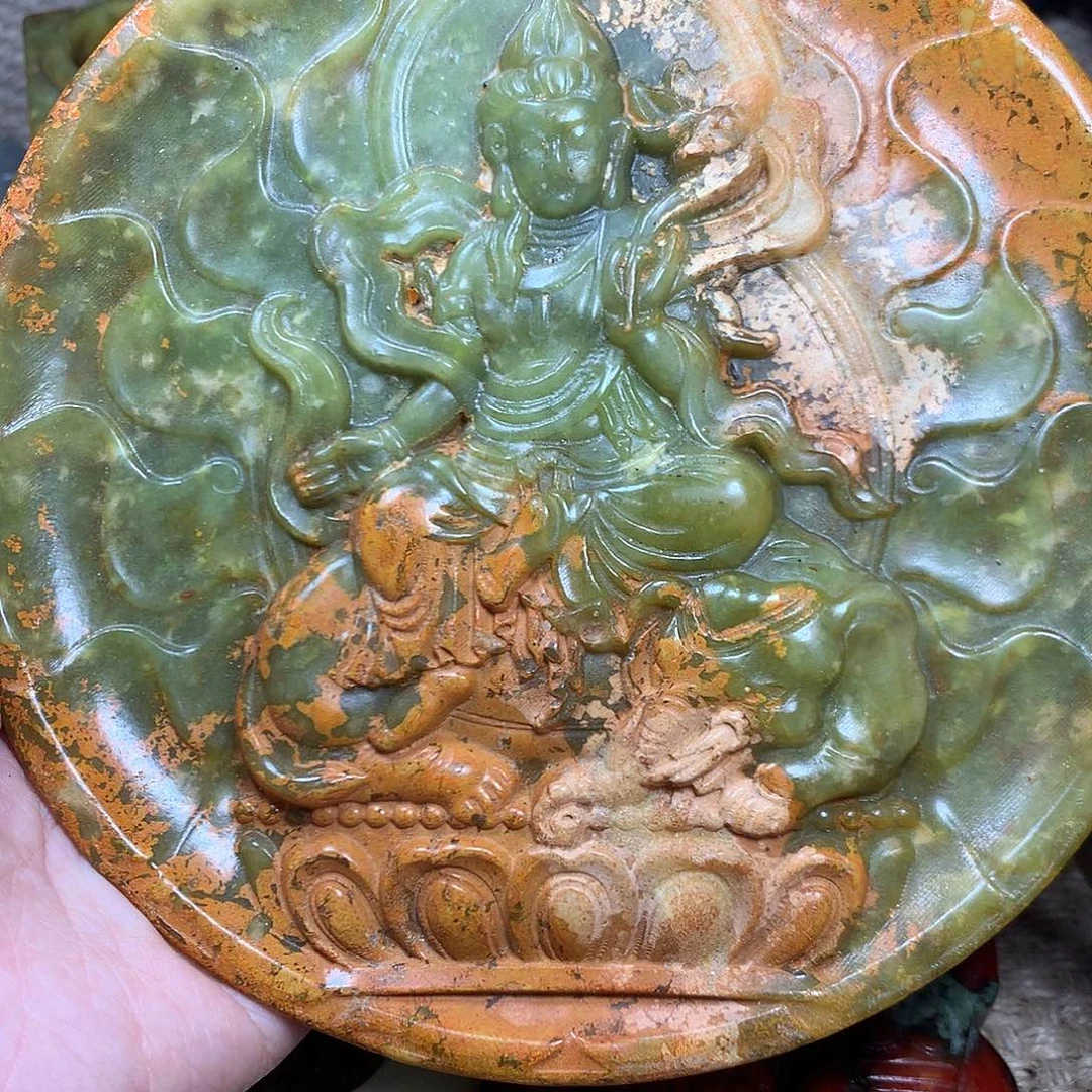 白玉菩提吊坠挂件