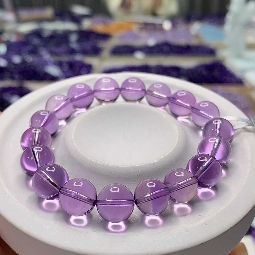 未镶嵌手链水晶巴西紫水晶10M+