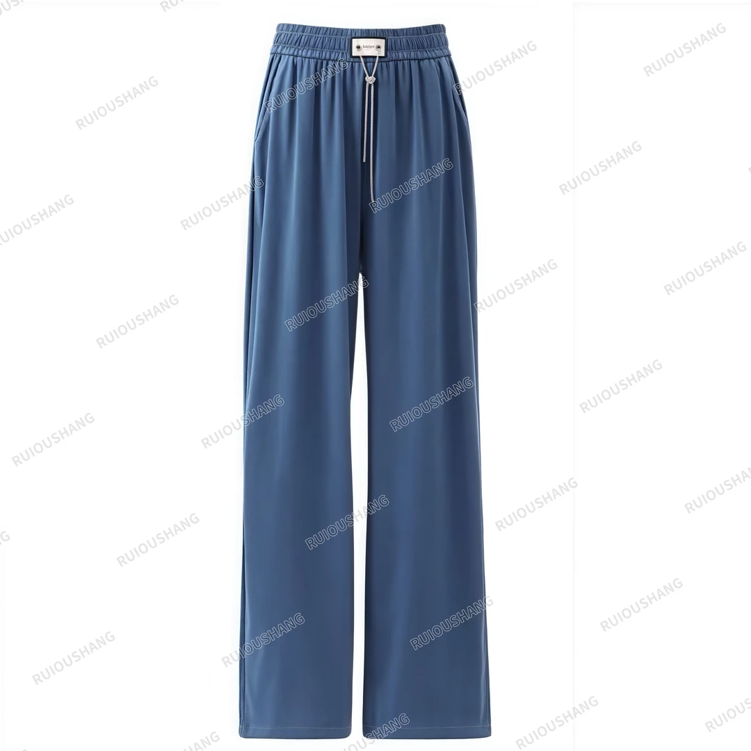 【RUIOUSHANG】莱赛尔天丝薄款高腰夏季牛仔裤休闲裤简约lulu风