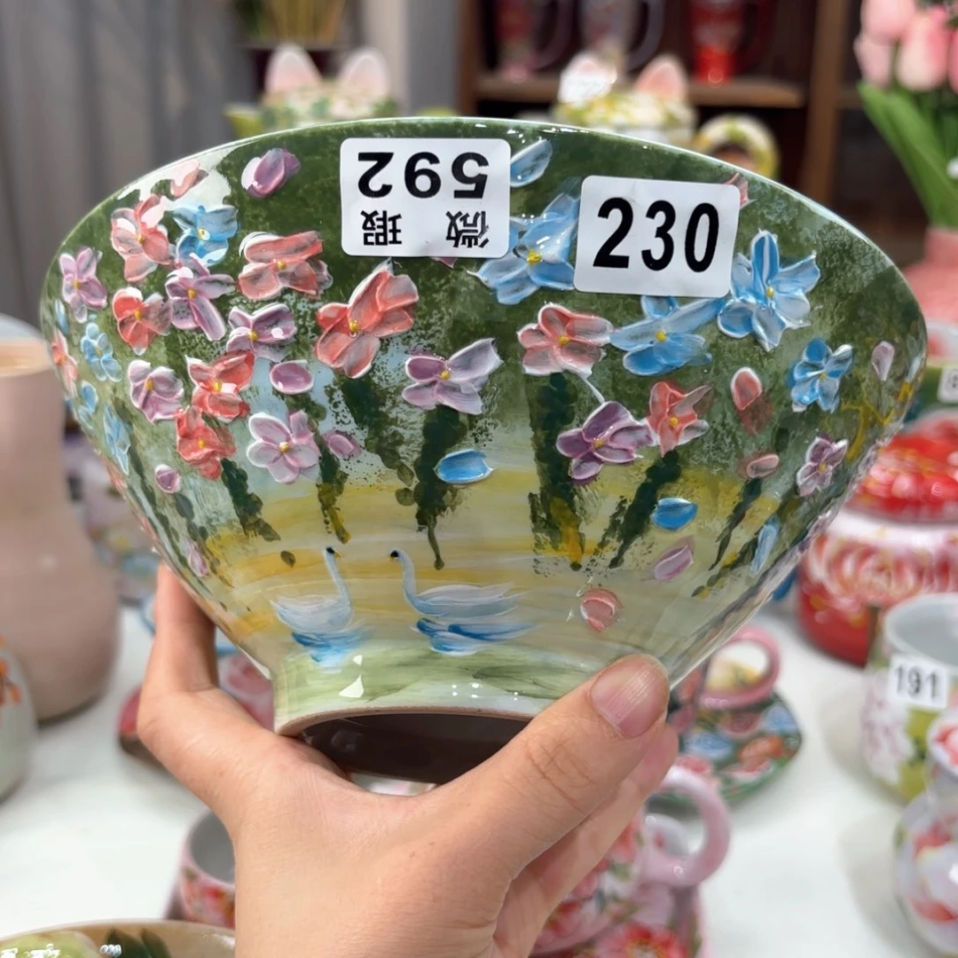 景德镇手绘高温釉下彩陶瓷茶具
