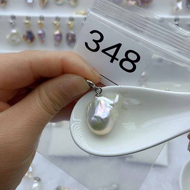 淡水珍珠颈饰银S925镶嵌