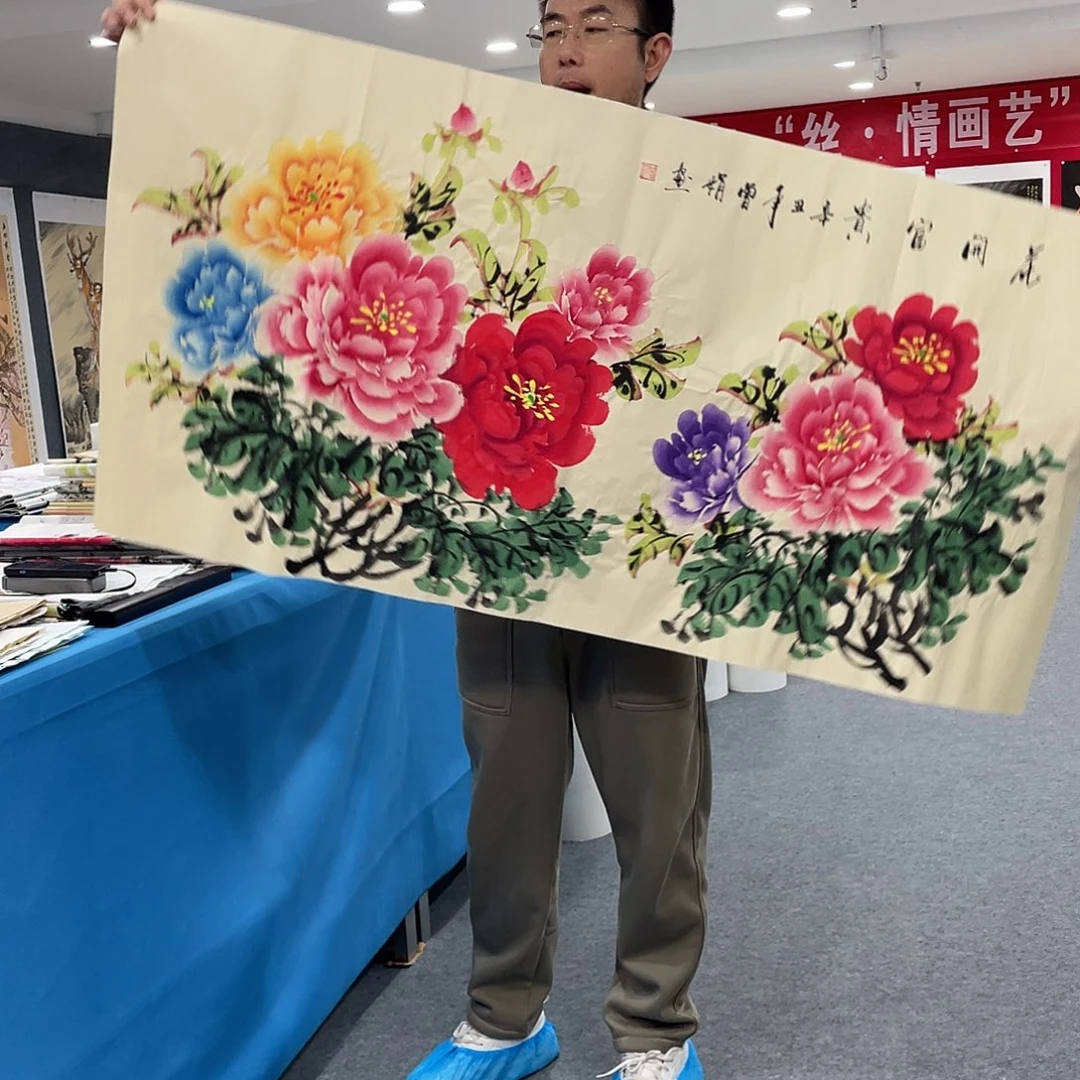 国画今天上午国画作品展示