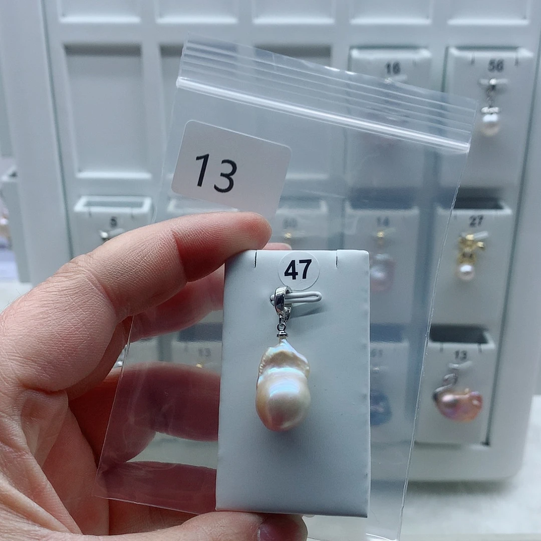 吊坠(不含链)淡水珍珠合金