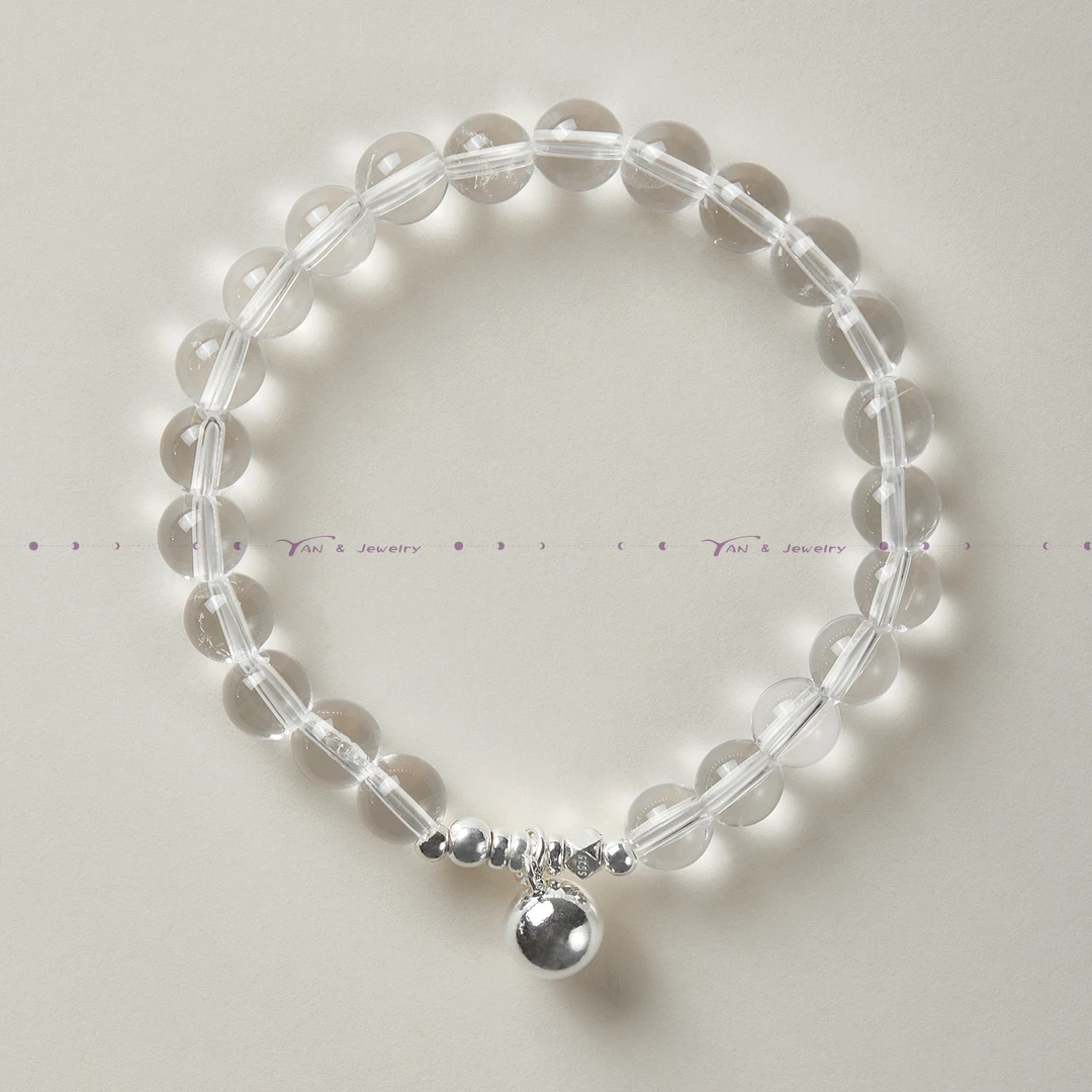 【小灯泡】天然白水晶全净体透亮白+925银配饰-多样性发其一