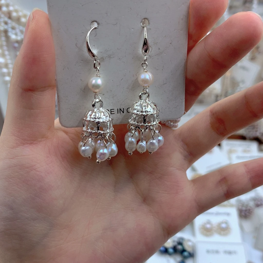 颈饰合金淡水珍珠