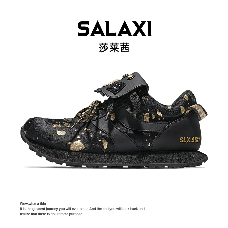SALAXI/莎莱茜 2025冬季新品休闲德训鞋高级轻便男女运动阿甘鞋