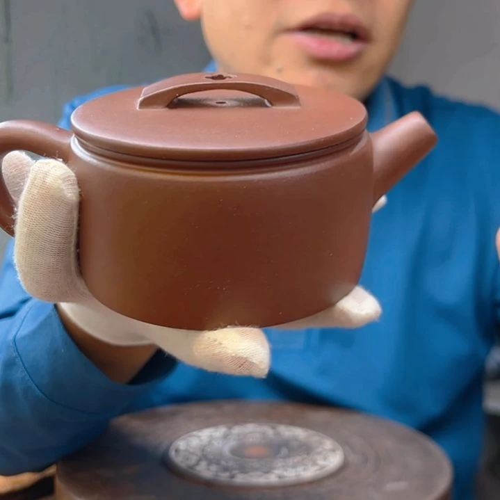 茶壶紫砂紫泥300毫升汉瓦