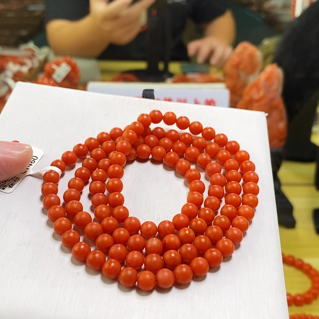 南红玛瑙未镶嵌手链