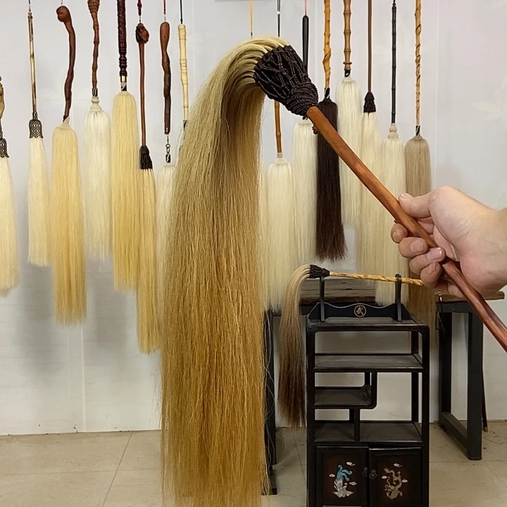 纯手工制作马尾拂尘