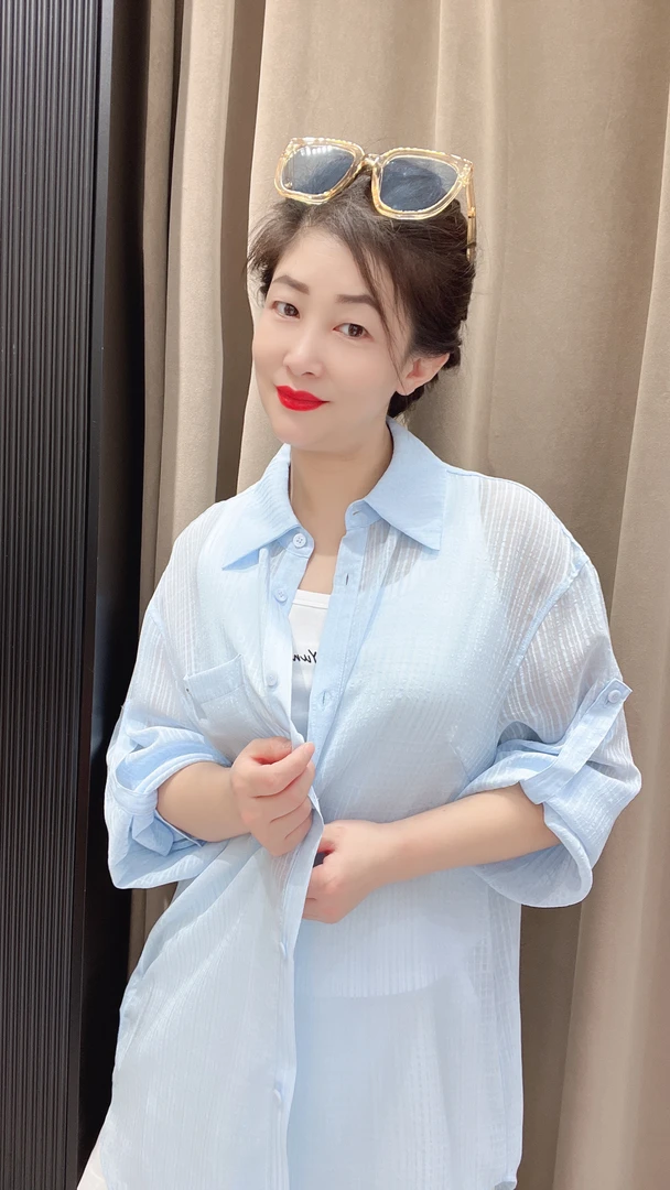 允硕轻薄透气防晒衣女长袖时尚百搭显瘦外搭夏上衣