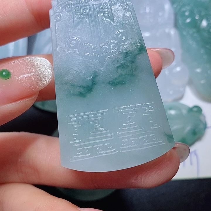 定制翡翠未镶嵌毛货付款后联系客服确认抛光