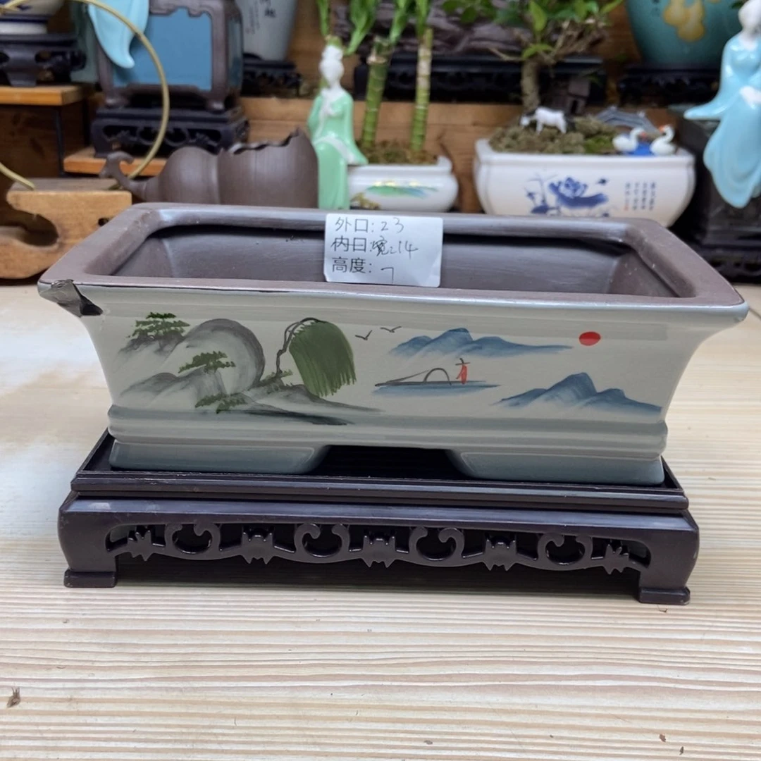 瓷片陶瓷花盆陶瓷艺术