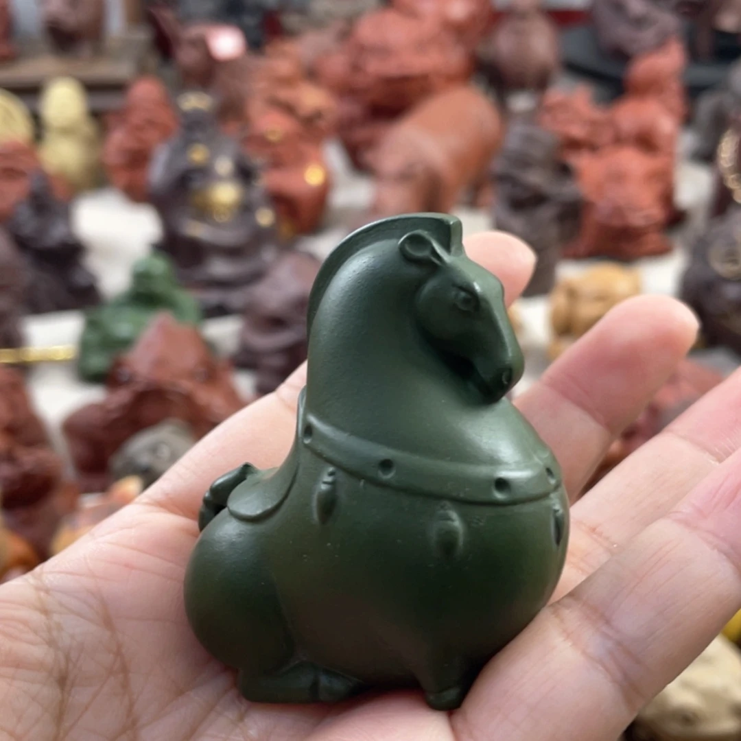 【闪购商品】紫砂茶宠紫砂唐马