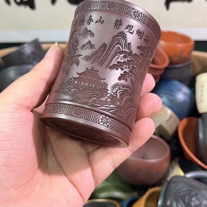 茶杯紫砂全手工紫砂主人杯