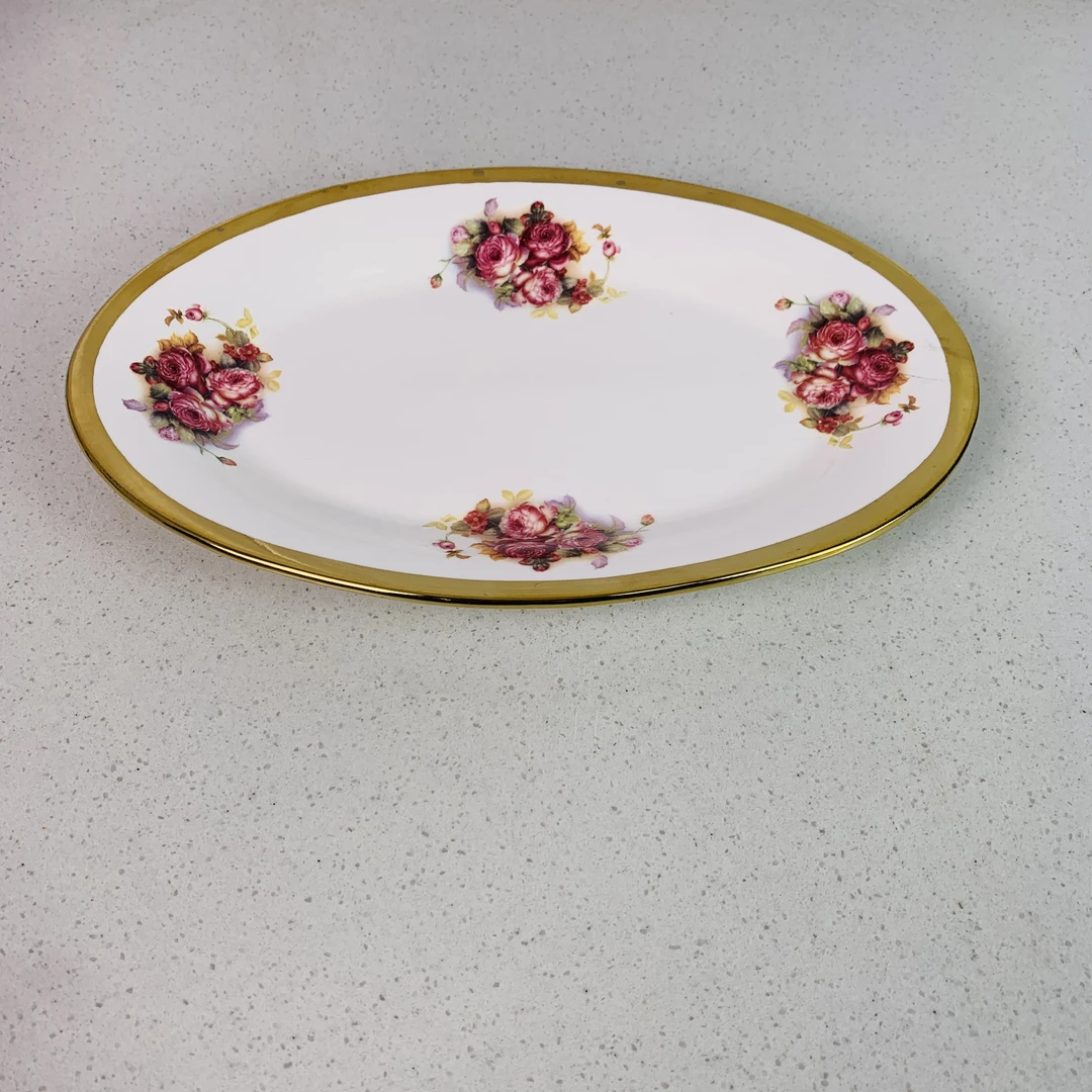 【新疆包邮】gulbaskan patnus 金色白边套盘网红高档家用简约创意