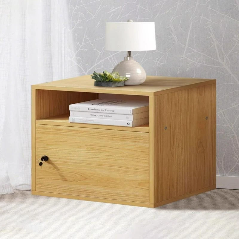 简易置物架客厅落地书柜书本收纳格子收纳柜木质分层储物柜家用