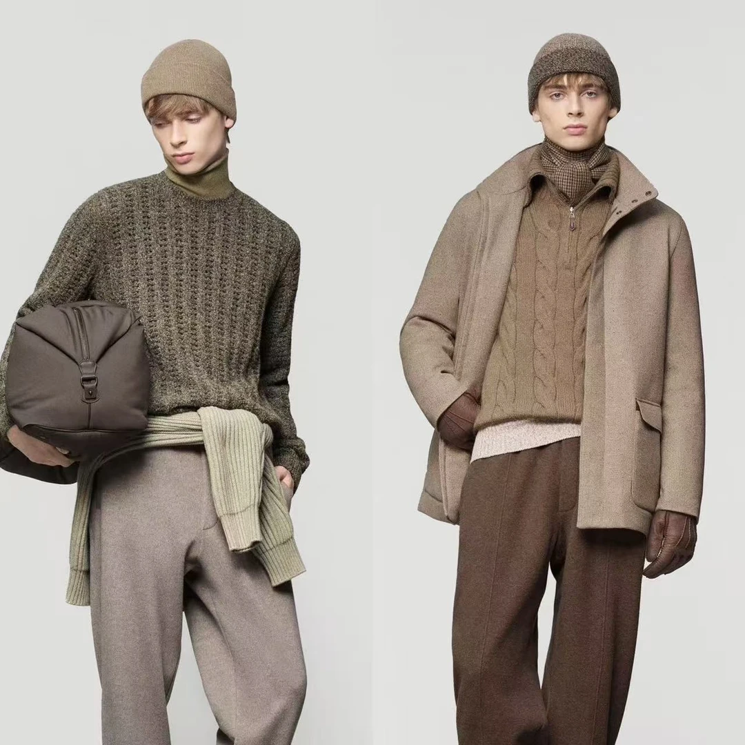 10号链接明星网红富人穿搭秋冬设计轻奢时尚高级感毛衣套头7055