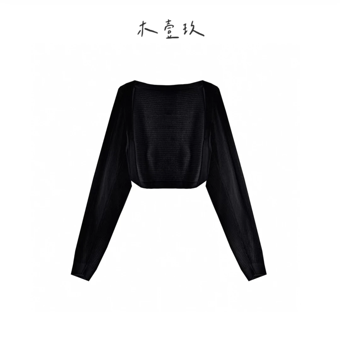 【木壹玖】夏季防晒亚麻小开衫针织