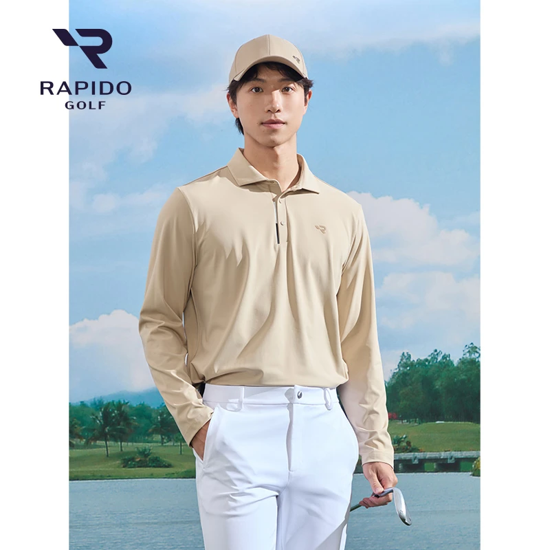 【新品】RAPIDO雳霹道2025年春季男士GOLF长袖POLO衫VN5141C15