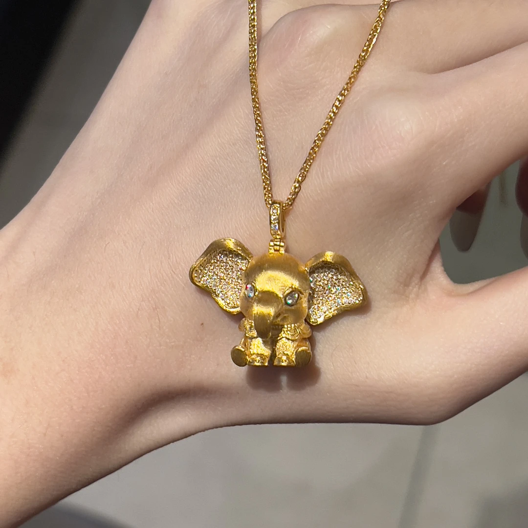 足金999【小飞象】工艺品黄金【不含链】