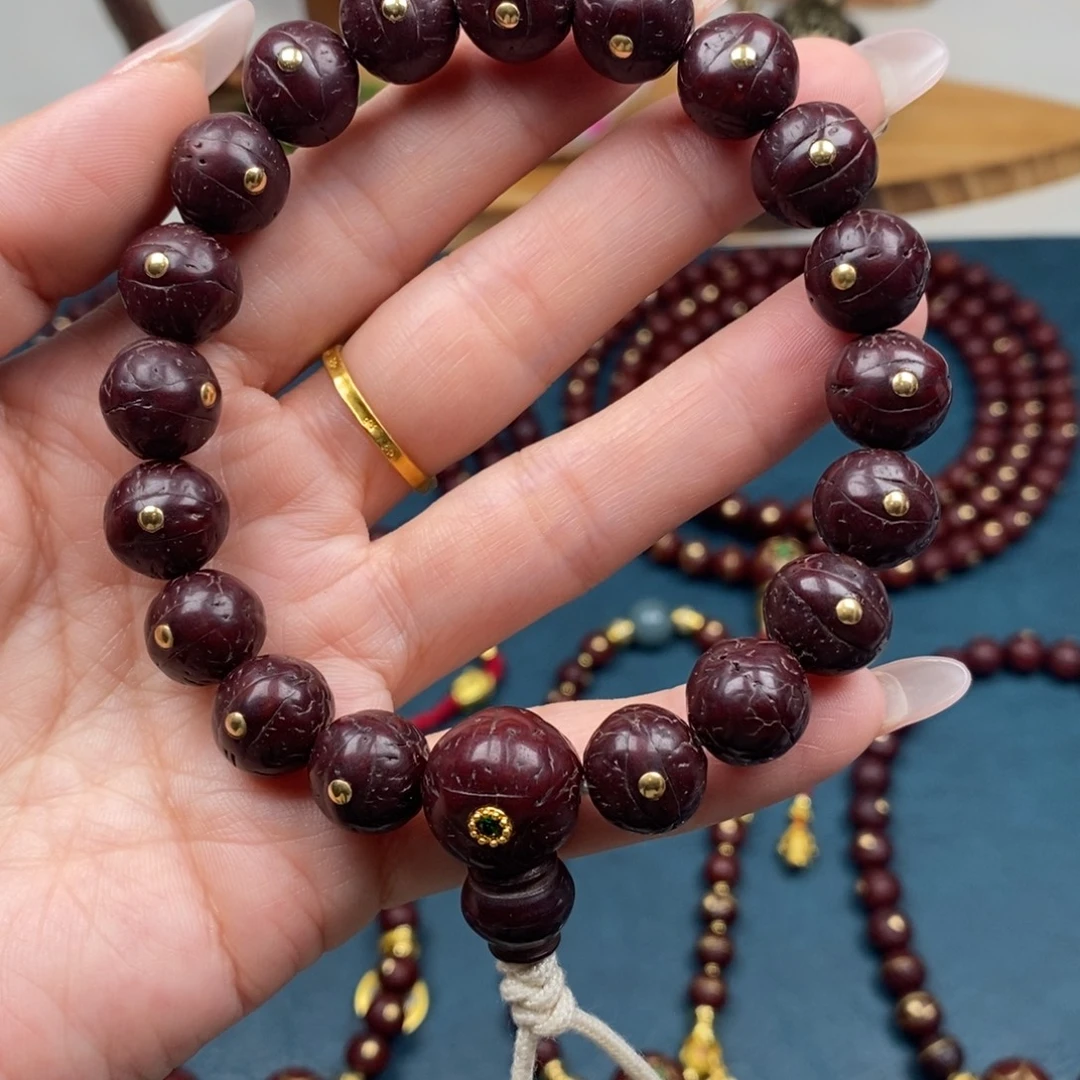 凤眼菩提手串手持金钉12