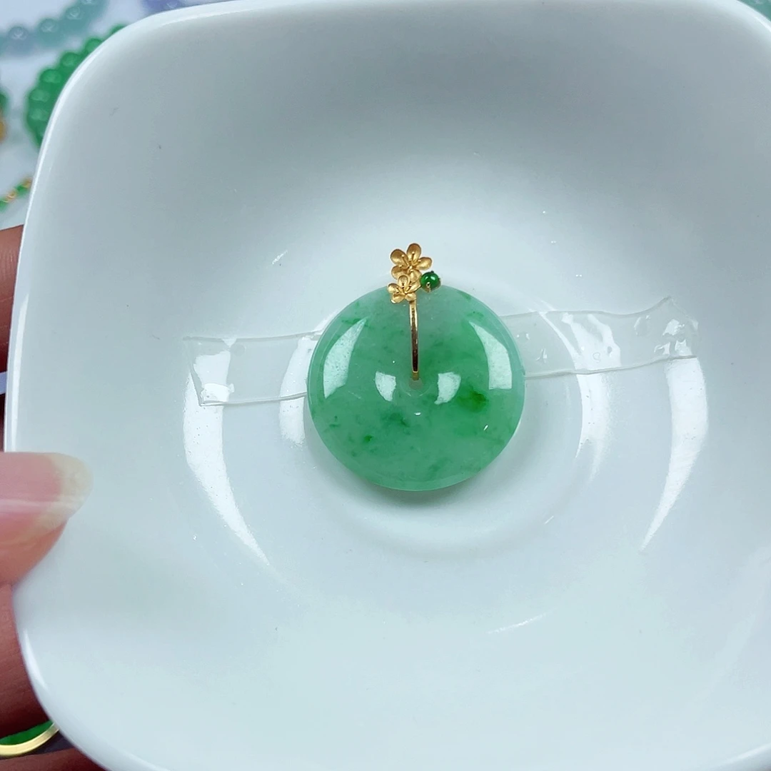 翡翠未镶嵌手链天然缅甸翡翠A货卡25.5-5.1