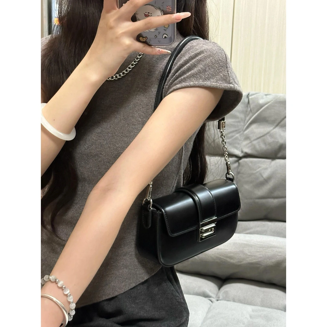 小众夏季甜酷法棍包女士2024新款时尚简约小方包腋下包单肩斜挎包