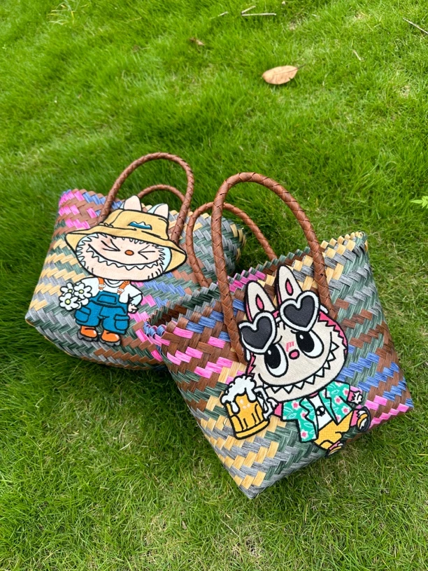 手工编织包超好看手提包