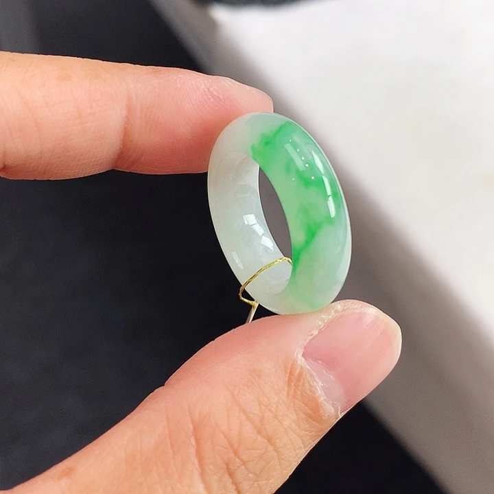 翡翠未镶嵌戒指13-14号