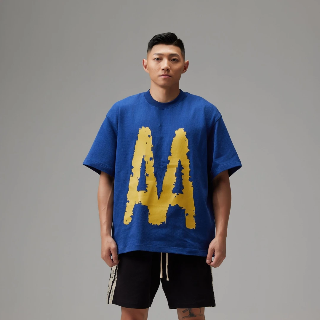 【新品】AWAKN LUCKY ACE徐通鸭子周嘉豪同款夏季网眼美式短袖T恤男