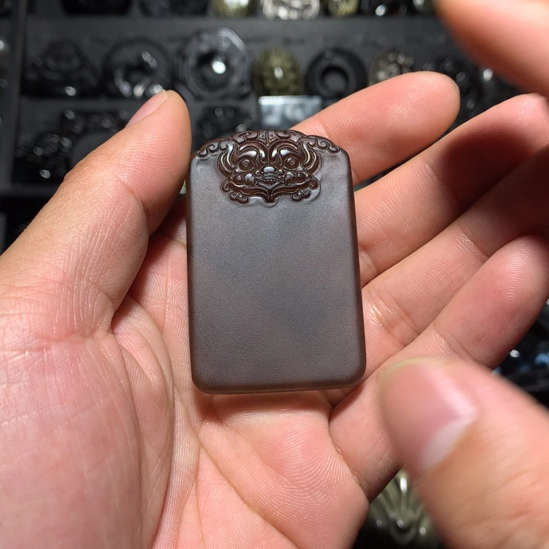 珍***惜黑曜岩未镶嵌珠宝奇石