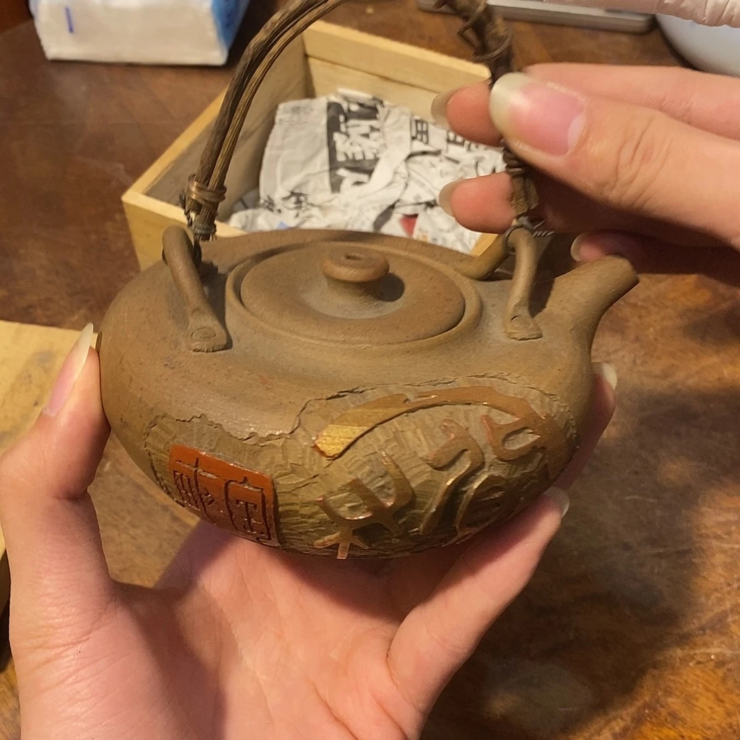 陶土小六古美术工艺品