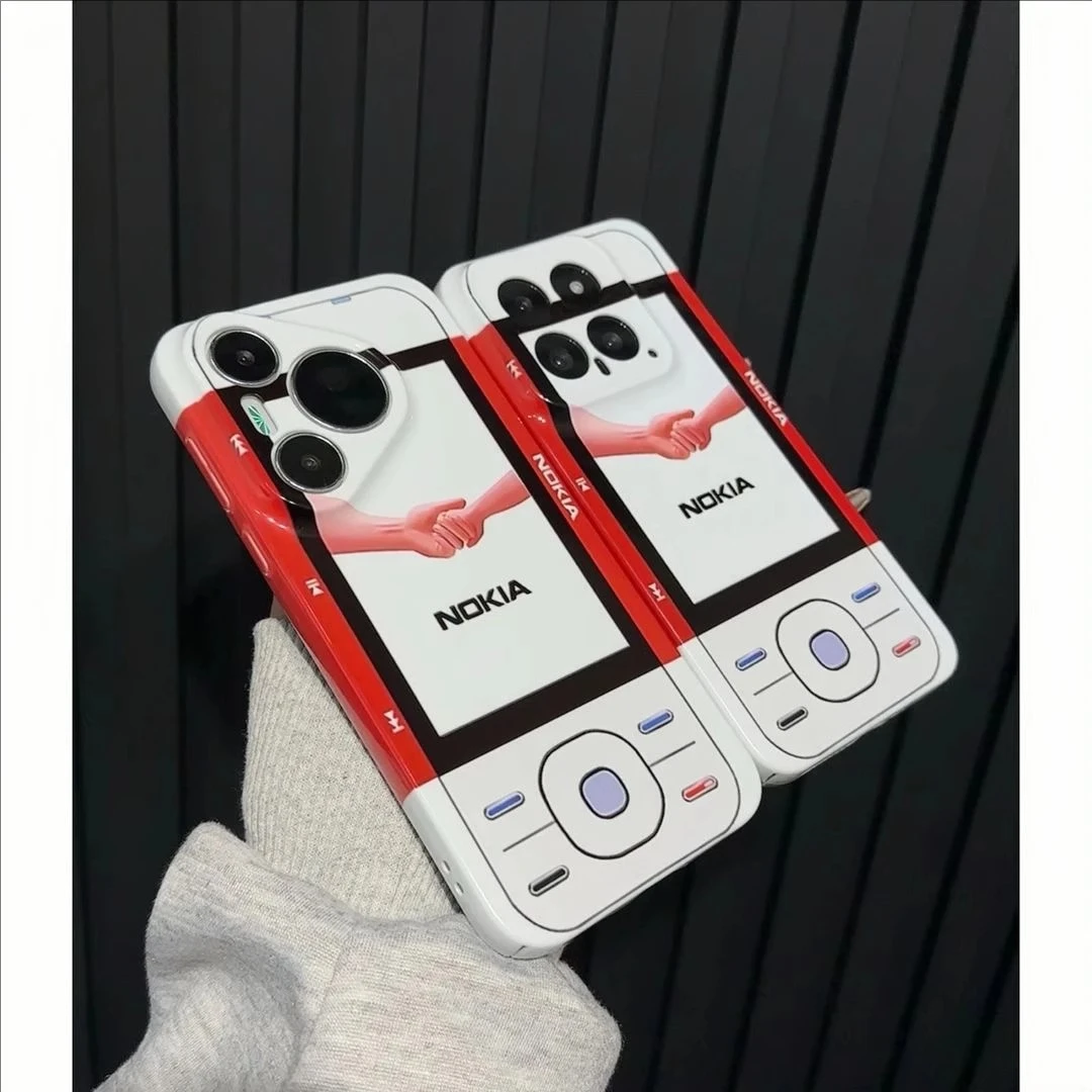 欧克里里趣味电话机适用苹果16promax菲林手机壳华为vivo小米oppo