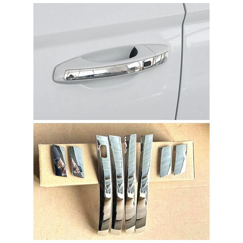 适配大众捷达VS5 VS7车门外拉手亮条门把手亮条电镀条银色镀铬条