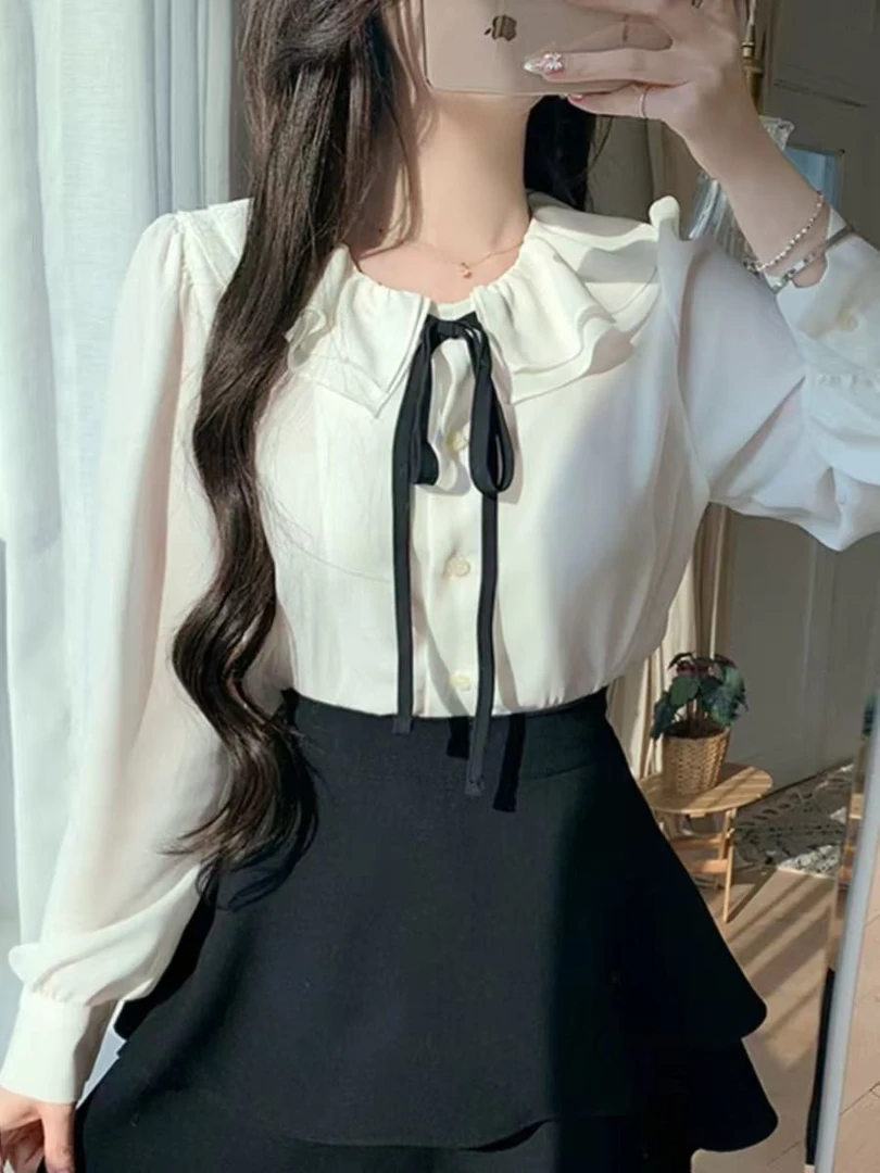 976  GZ春新款上衣女轻奢高级感衬衫长袖