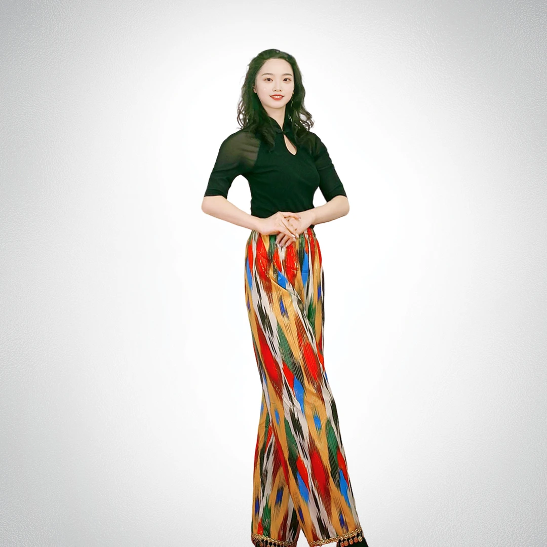 舞上妙品A17捻金丝长裤打底裤