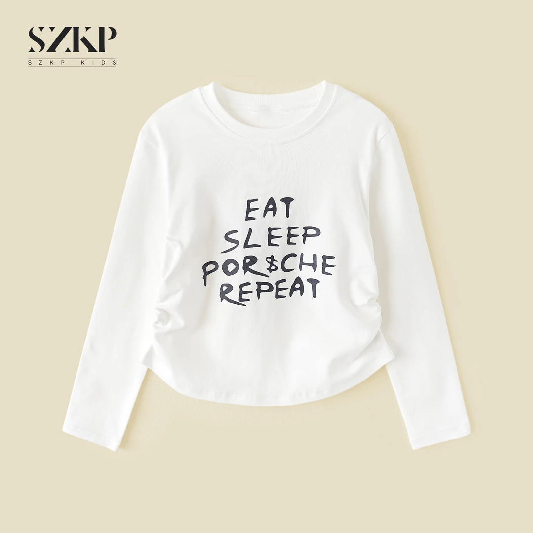 SZKP秋季新款女童装长袖T恤儿童打底衫BGYQ553309 BGKQ553310