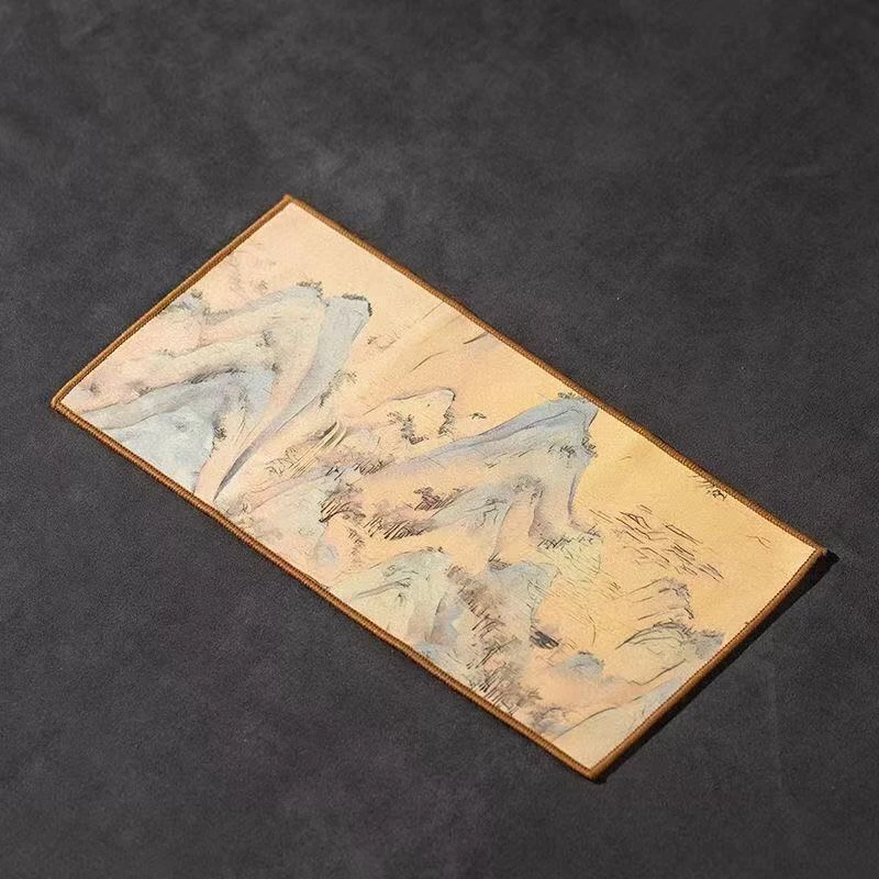 香云纱吸水小茶巾干泡茶具配件3条装  S-3818