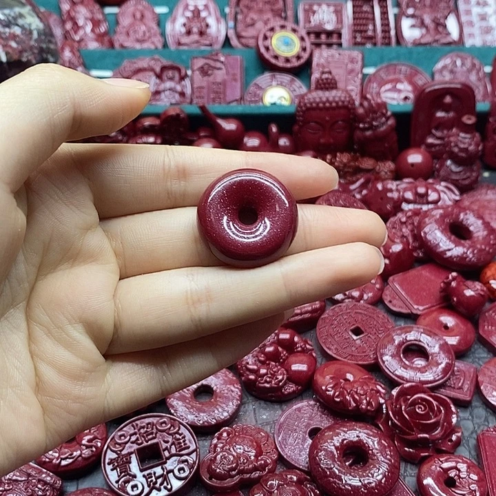 天然辰砂朱砂吊坠