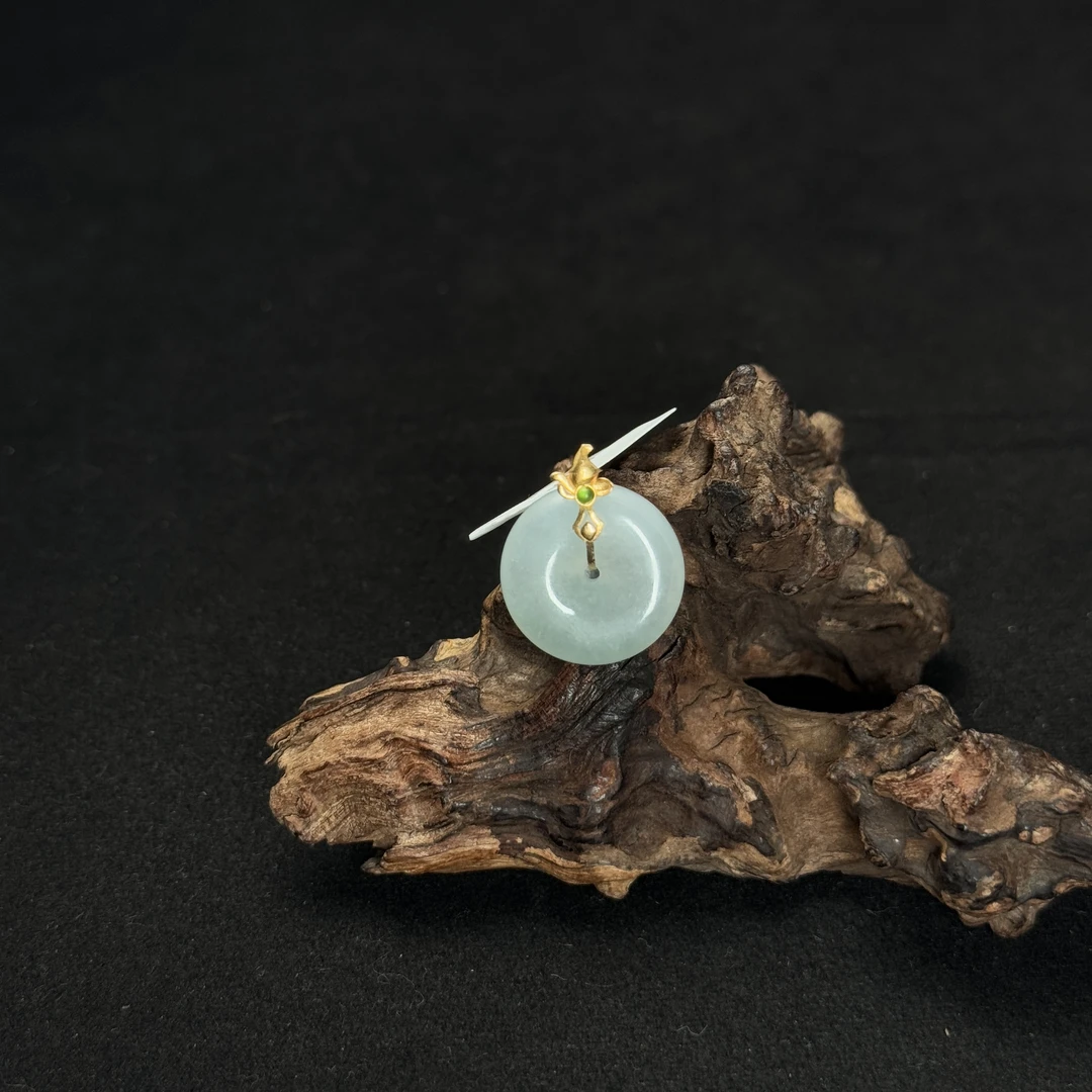 【诚翠拍品第九十八期午】翡翠108吊坠JXJ6016金