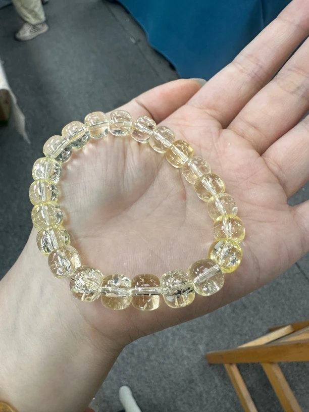 柠檬黄直切单圈手串