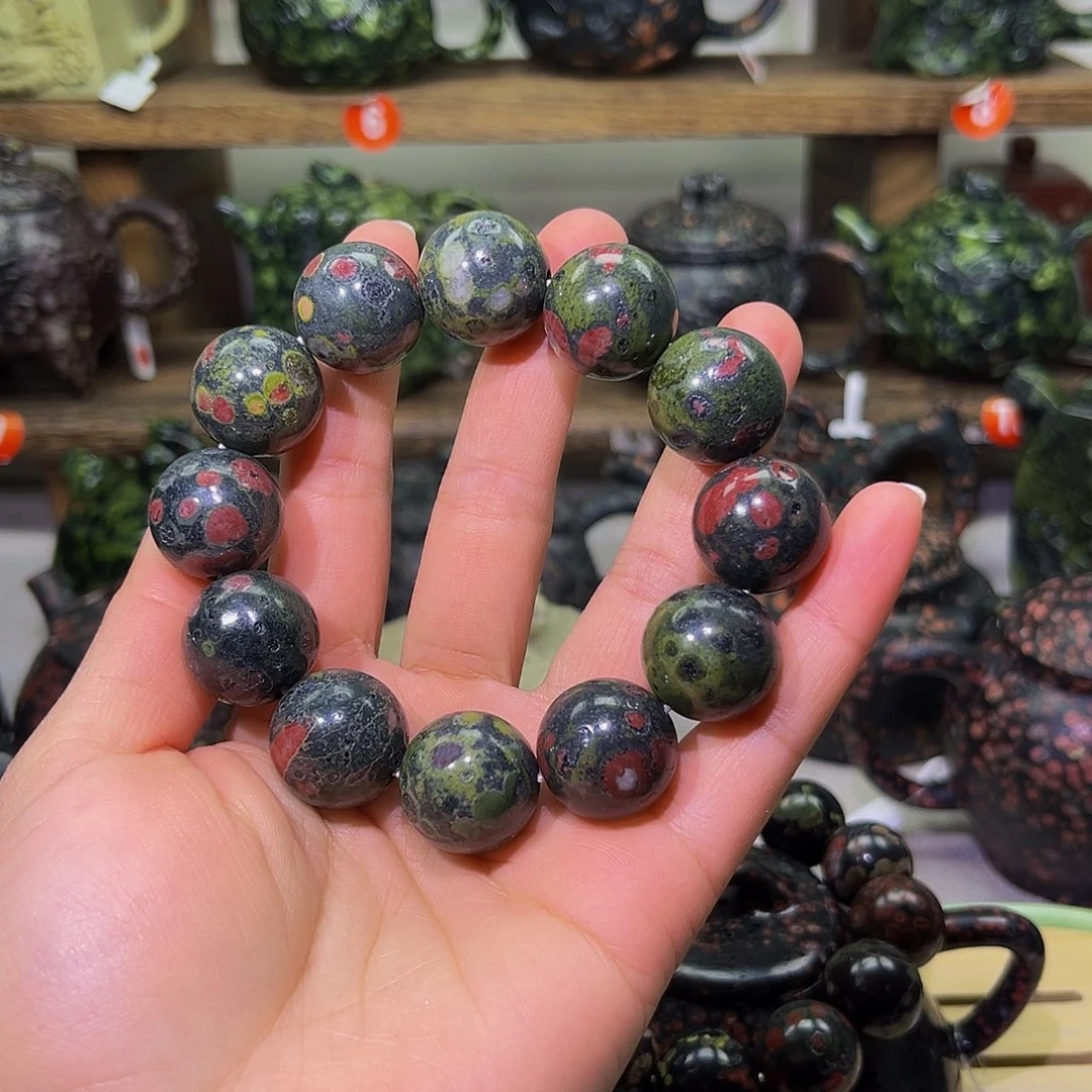 墨**爸石材梅花石安山玉