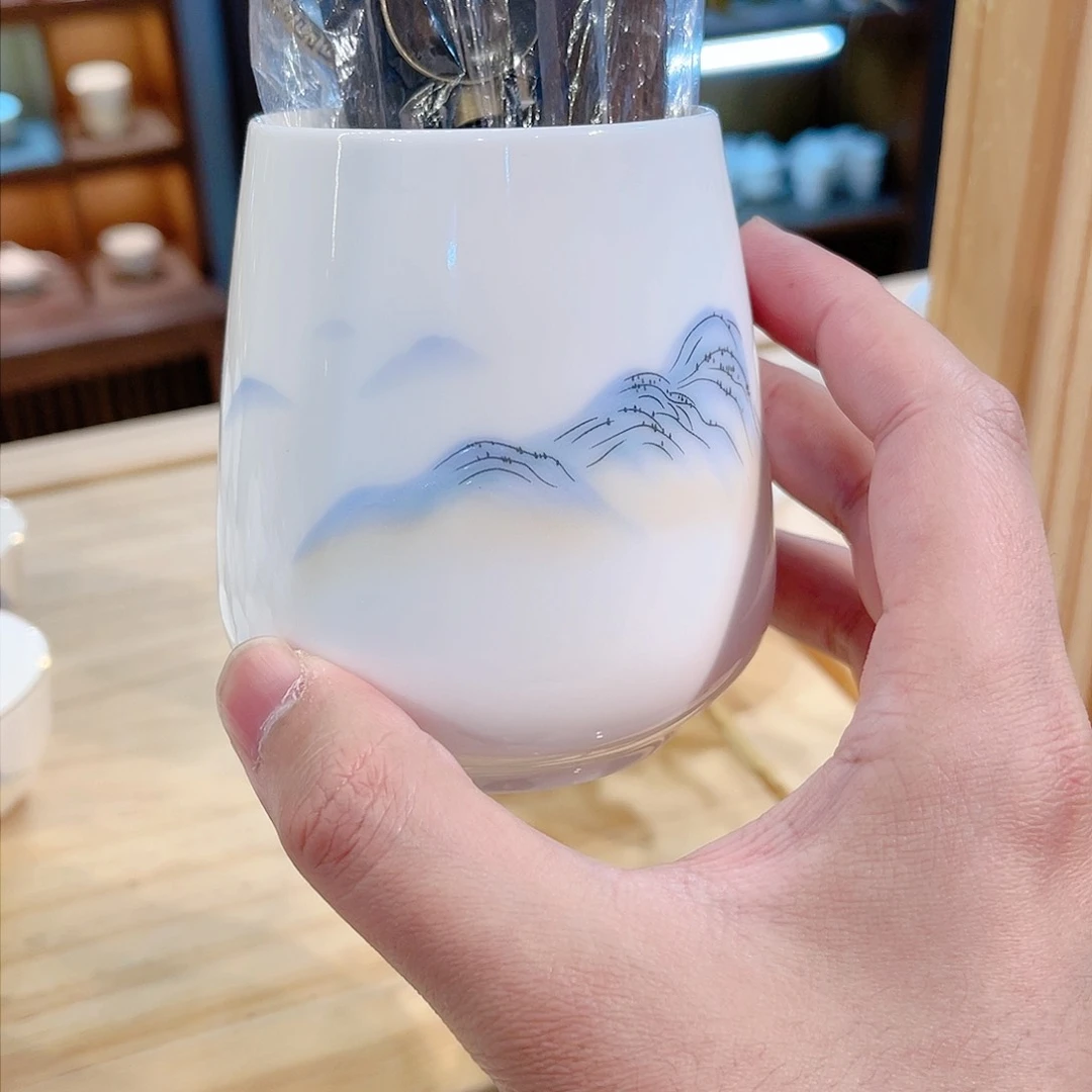 杯羊脂玉瓷羊脂玉瓷