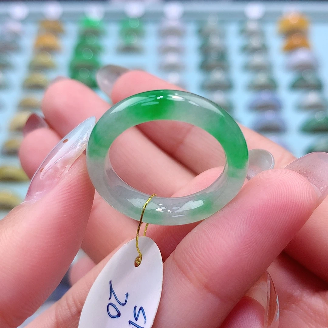 未镶嵌戒指翡翠20圈
