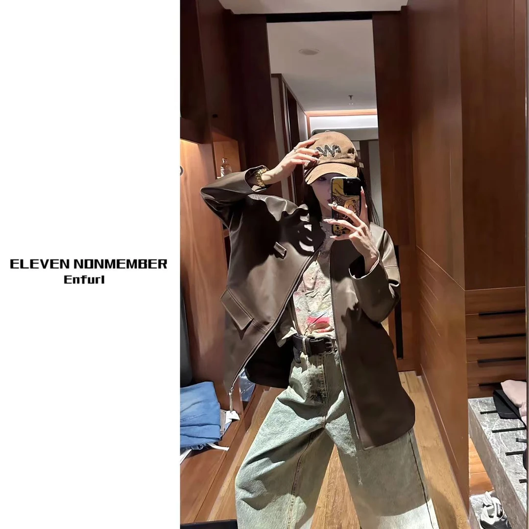 EN 2025/SS | Mm6二代奢牌皮柔软baby绵羊皮衣外套 GG2398