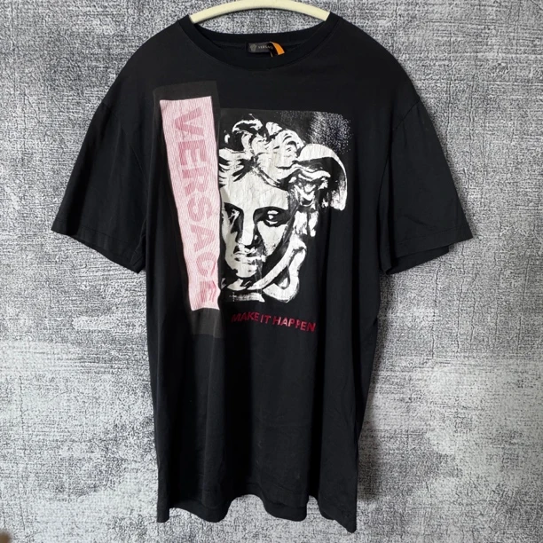 99新 VERSACE/范思哲 时尚印花宽松短袖T恤/s码43773