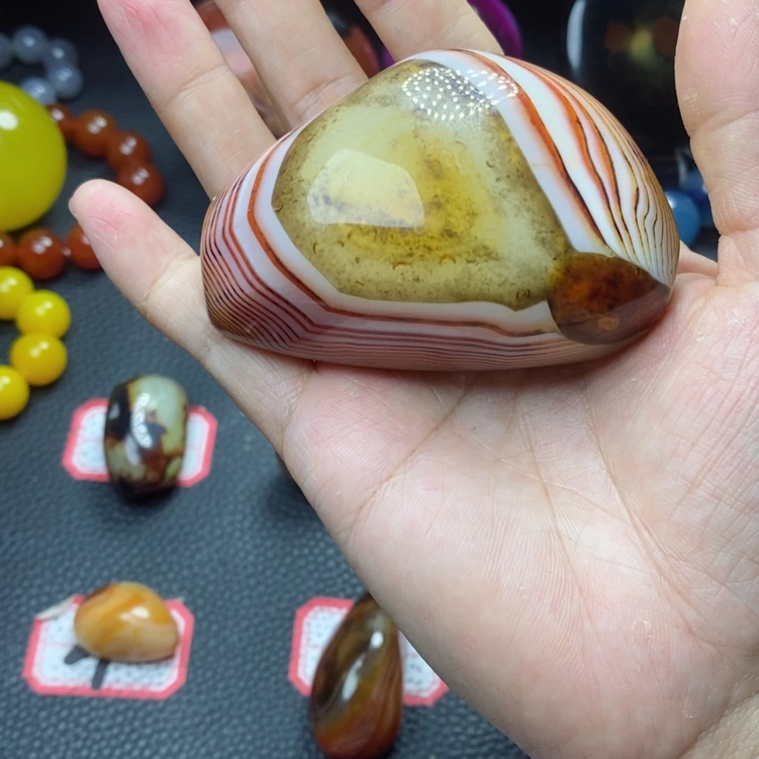 玛瑙/玉髓颈饰未镶嵌淡***～