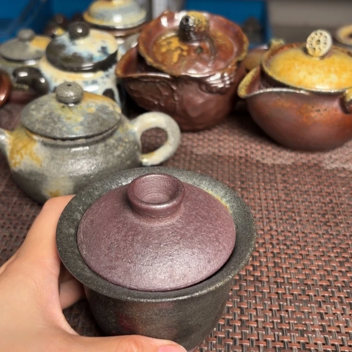 茶杯紫砂失圆盖碗
